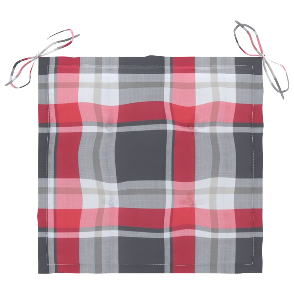 vidaXL Καρέκλες Κήπου 4 τεμ. Γκρι Μασίφ Ξύλο Ακακίας με Μαξιλάρια