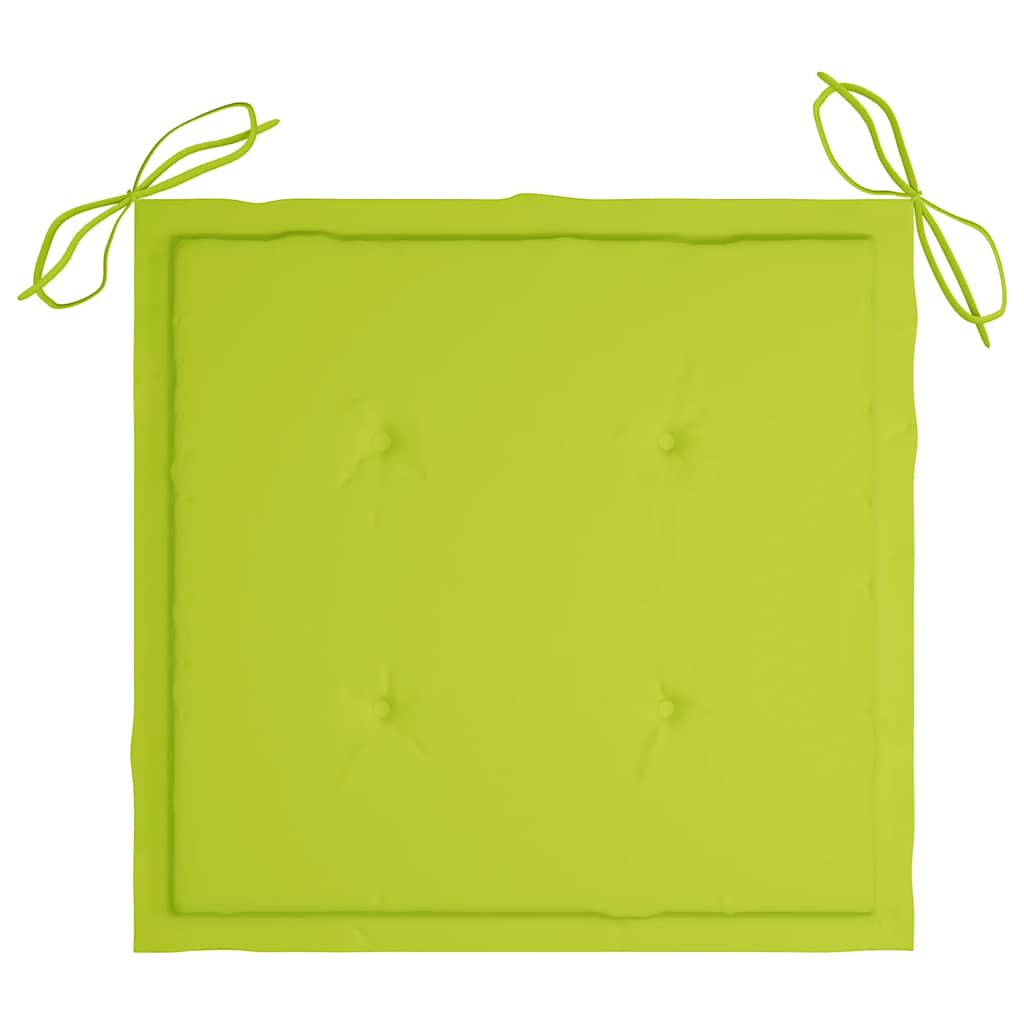 vidaXL Καρέκλες Κήπου από Μασίφ Ξύλο Ακακίας με Τραπέζι και Μαξιλάρια