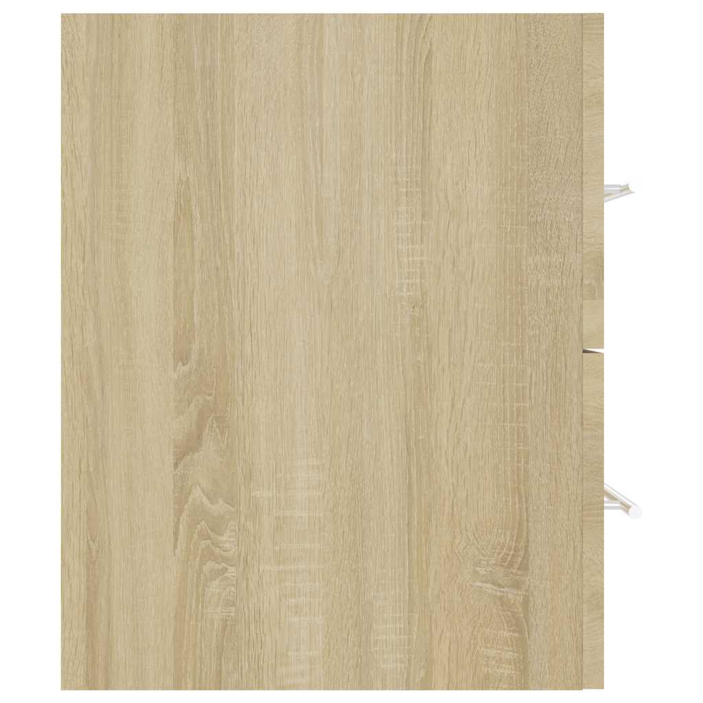 vidaXL Σετ Επίπλων Μπάνιου 2 Τεμαχίων Sonoma Δρυς από Μοριοσανίδα