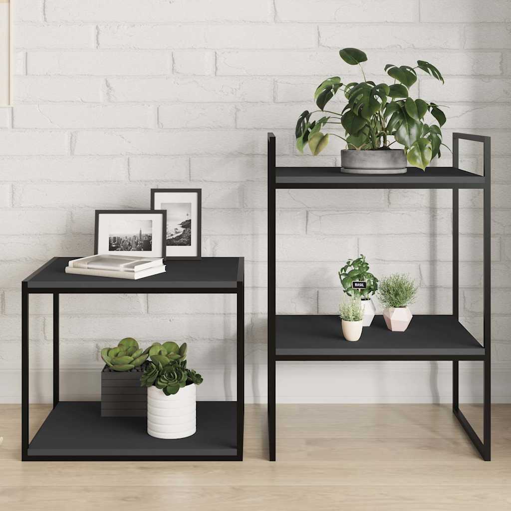 vidaXL Ράφια Βιβλιοθήκης 4 τεμ. Γκρι 40x50x1,5 εκ. από Μοριοσανίδα