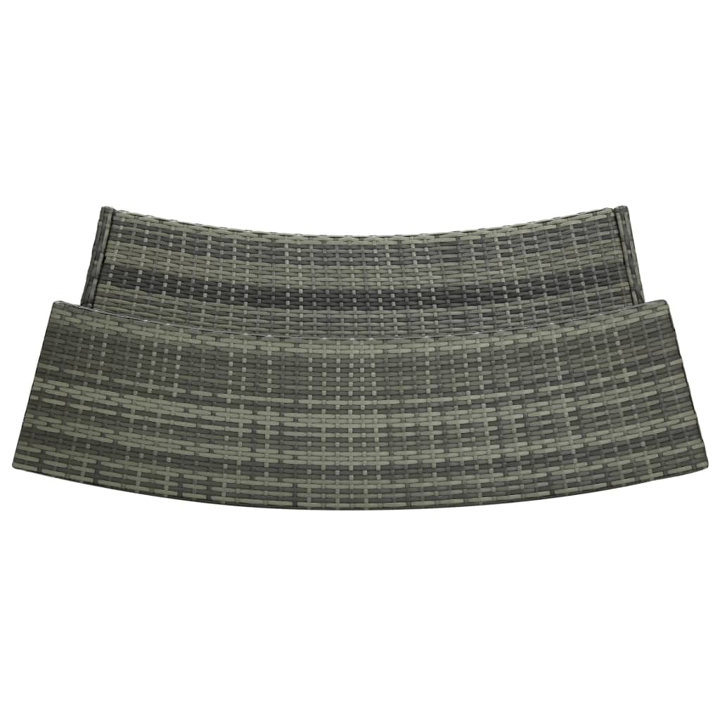 vidaXL Σετ Επίπλων Μπαρ Κήπου 5 Τεμαχίων Γκρι με Μαξιλάρια