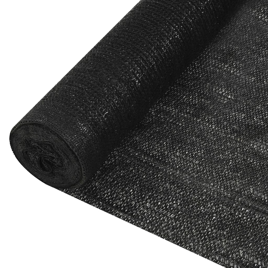 vidaXL Δίχτυ Σκίασης Μαύρο 1,2 x 25 μ. από HDPE 150 γρ./μ²