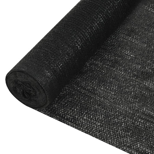 vidaXL Δίχτυ Σκίασης Μαύρο 1,8  x 25 μ. από HDPE 195 γρ./μ²