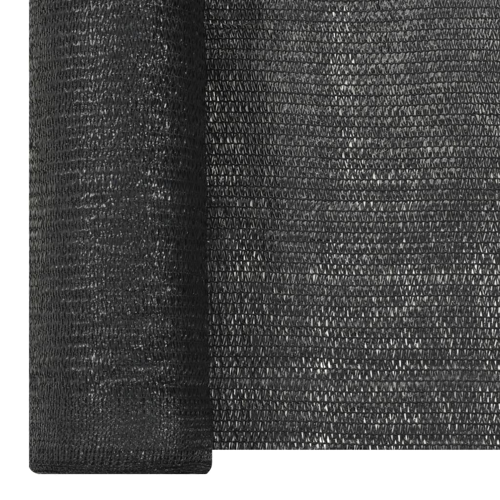 vidaXL Δίχτυ Σκίασης Μαύρο 1,8  x 25 μ. από HDPE 195 γρ./μ²