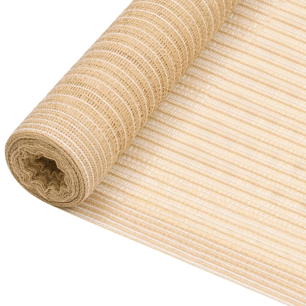 vidaXL Δίχτυ Σκίασης Μπεζ 1,5 x 25 μ. από HDPE 195 γρ./μ²