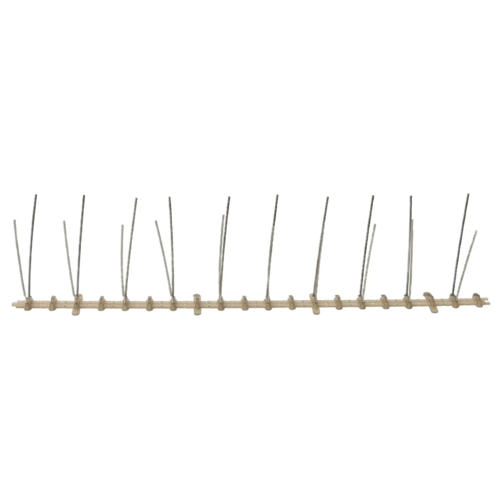 vidaXL Απωθητικές Ακίδες Περιστεριών 2 Σειρών Σετ των 20 10 μ Πλαστικ.