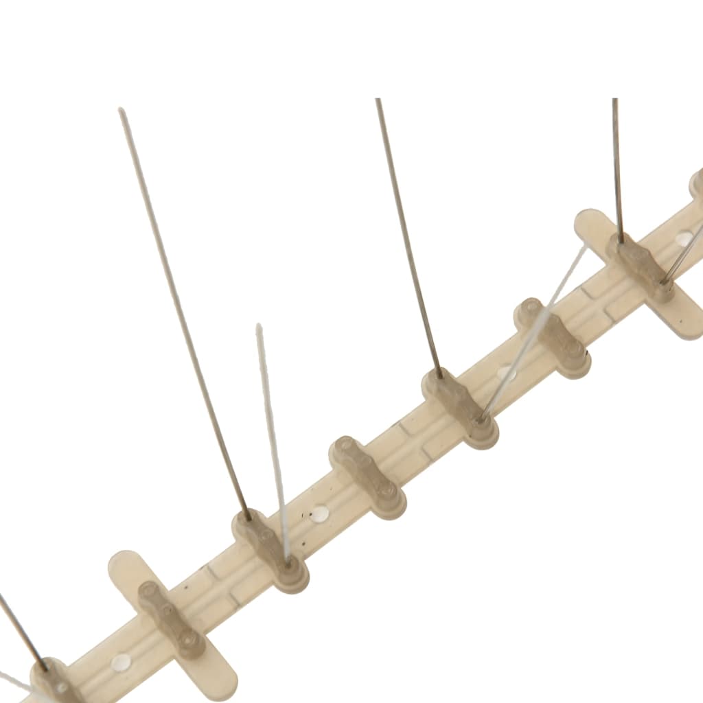 vidaXL Απωθητικές Ακίδες Περιστεριών 2 Σειρών Σετ των 20 10 μ Πλαστικ.