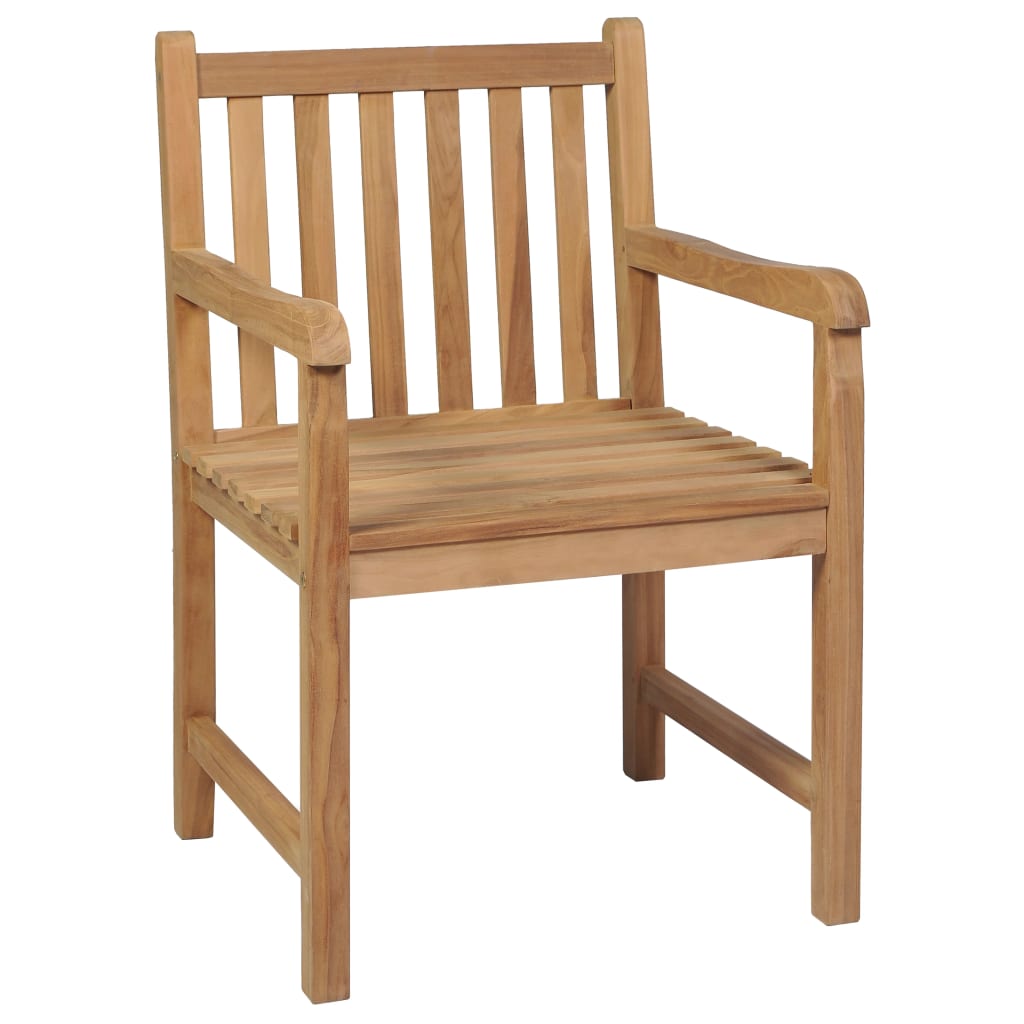 vidaXL Καρέκλες Κήπου 2 τεμ. από Μασίφ Ξύλο Teak με Taupe Μαξιλάρια