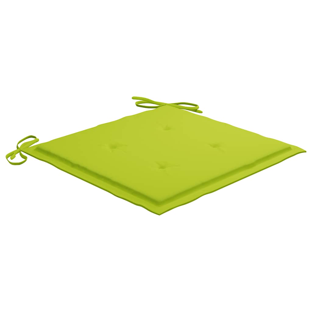 vidaXL Καρέκλες Κήπου 2 Τεμαχίων από Μασίφ Ξύλο Teak με Μαξιλάρια