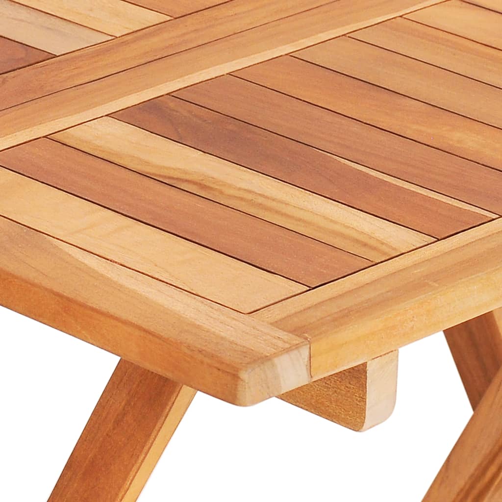 vidaXL Σετ Επίπλων Mπιστρό 3 τεμ. Μασίφ Ξύλο Teak με Ανθρακί Μαξιλάρια