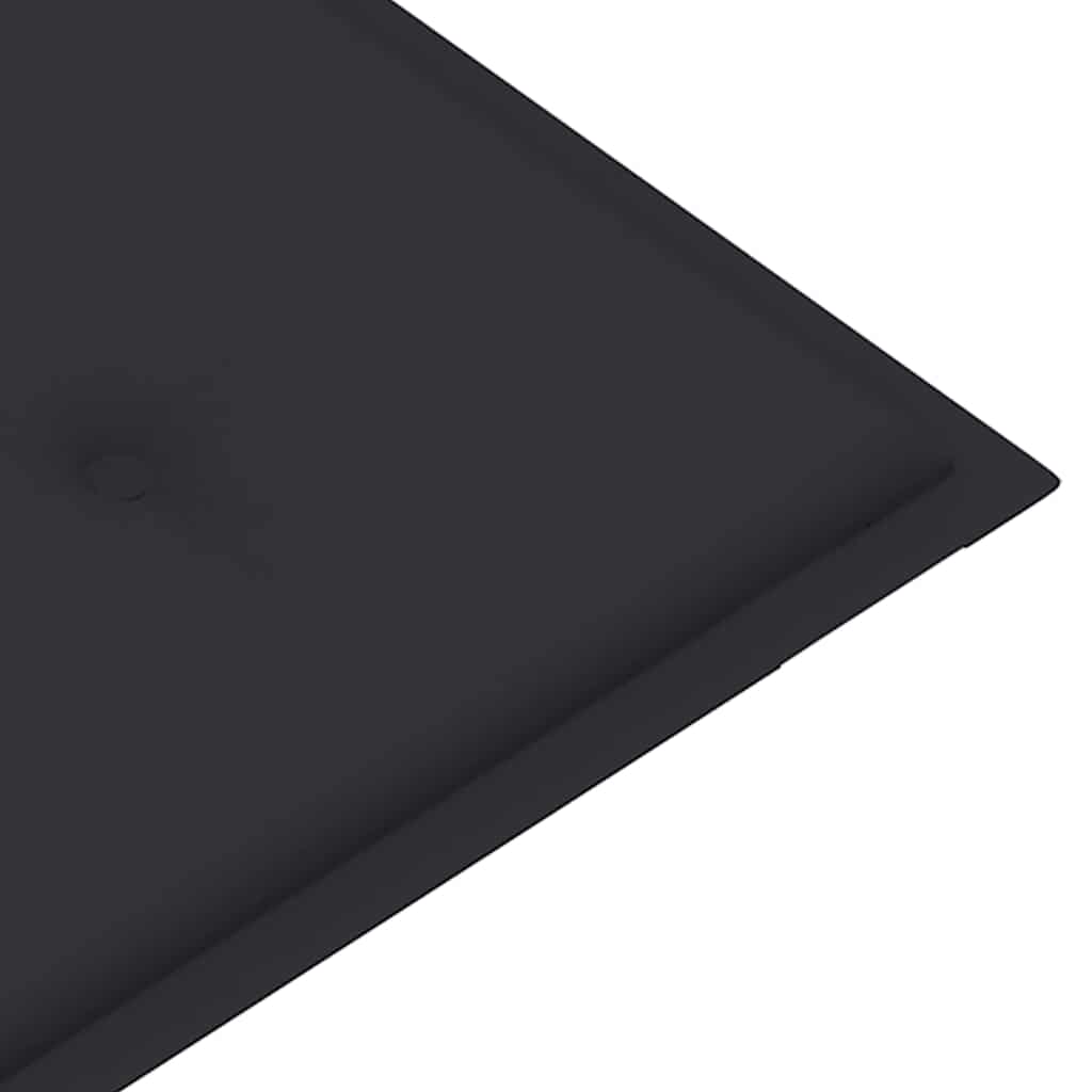 vidaXL Παγκάκι Κήπου Στοιβαζόμενο 128,5 εκ. Μασίφ Ξύλο Teak & Μαξιλάρι