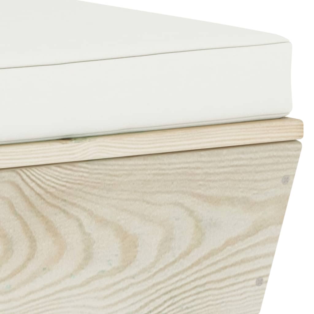 vidaXL Σαλόνι Κήπου από Παλέτες 3 τεμ. Ξύλο Ερυθρελάτης με Μαξιλάρια