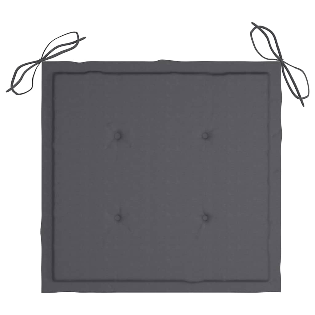 vidaXL Καρέκλες Κήπου Πτυσσόμενες 2 τεμ. από Μπαμπού με Μαξιλάρια