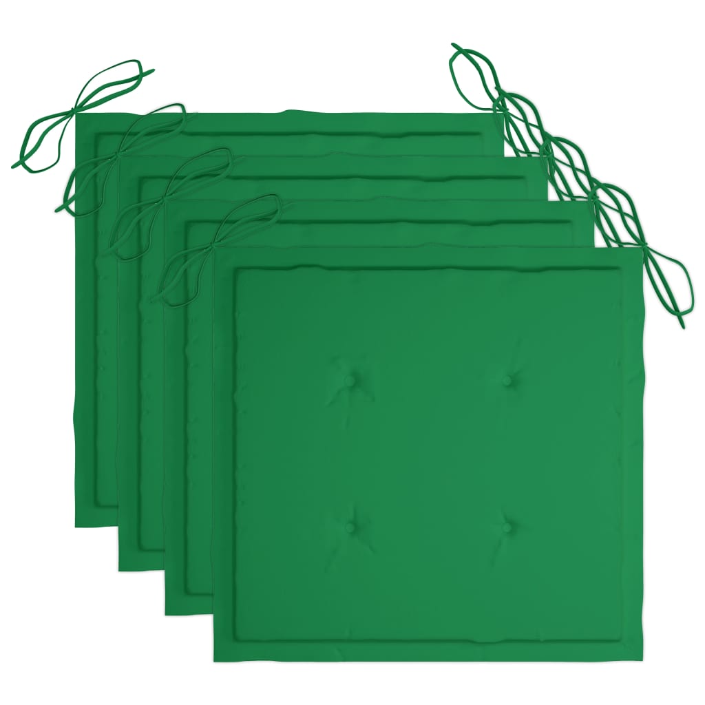 vidaXL Καρέκλες Τραπεζαρίας Εξ. Χώρου 3 τεμ. Ξύλο Ακακίας με Μαξιλάρια