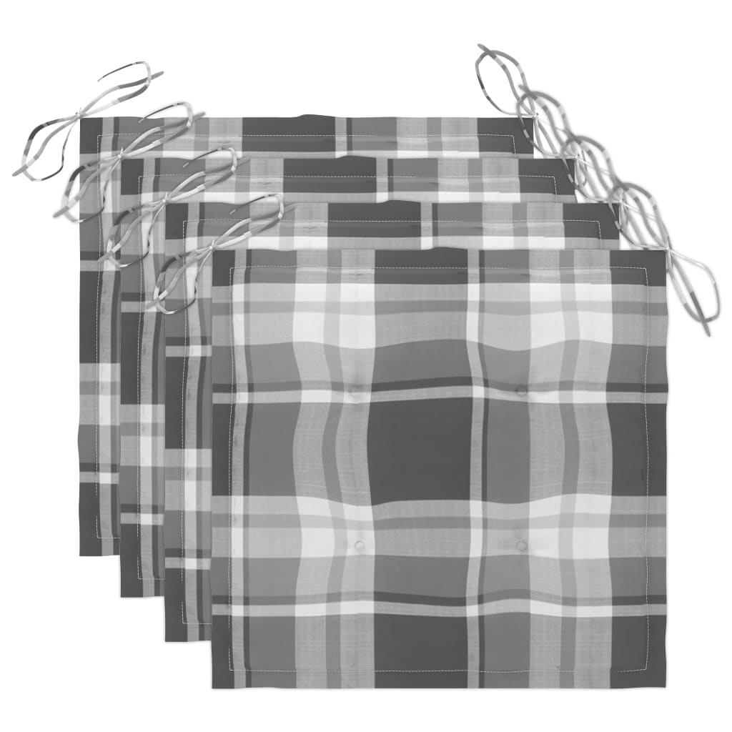 vidaXL Καρέκλες Τραπεζαρίας Εξ. Χώρου 3 τεμ. Ξύλο Ακακίας με Μαξιλάρια