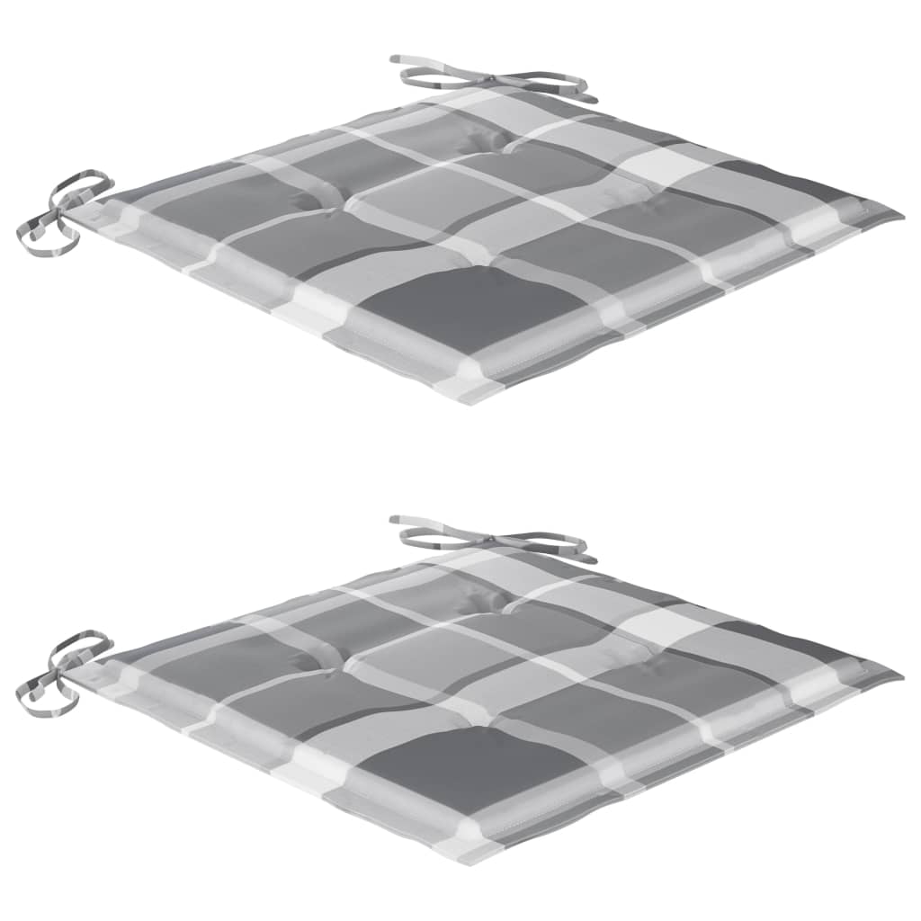 vidaXL Καρέκλες Εξωτ. Χώρου Πτυσσόμενες 2 τεμ Ξύλο Ακακίας & Μαξιλάρια