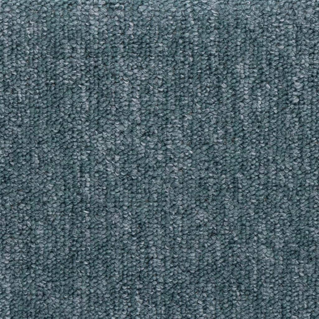 vidaXL Πατάκια Σκαλοπατιών 15 τεμ. 65x21x4 εκ. Σκούρο Πράσινο με Ορθογώνια Άκρη