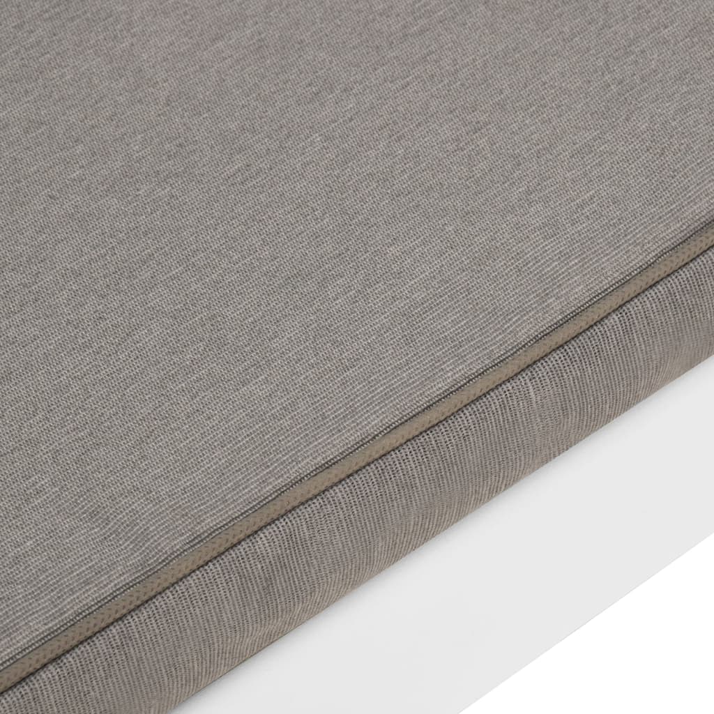 vidaXL Παγκάκια Κήπου 2 τεμ. Λευκά Πλαστικά με Μαξιλάρια