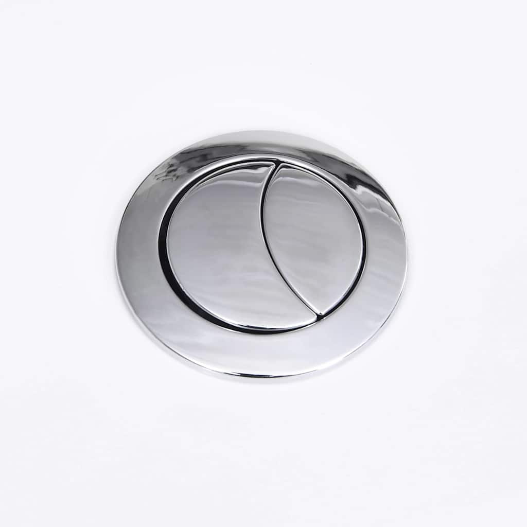 vidaXL Λεκάνη Τουαλέτας Στρογγυλή Κάτω Ροή Νερού Λευκή Κεραμική