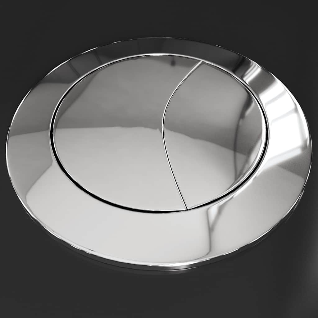 vidaXL Λεκάνη Τουαλέτας Στρογγυλή Κάτω Ροή Νερού Μαύρη Κεραμική