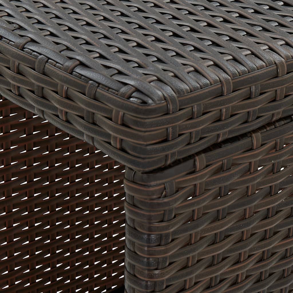 vidaXL Σετ Επίπλων Μπαρ Κήπου 5 τεμ. Καφέ Συνθετικό Ρατάν με Μαξιλάρια