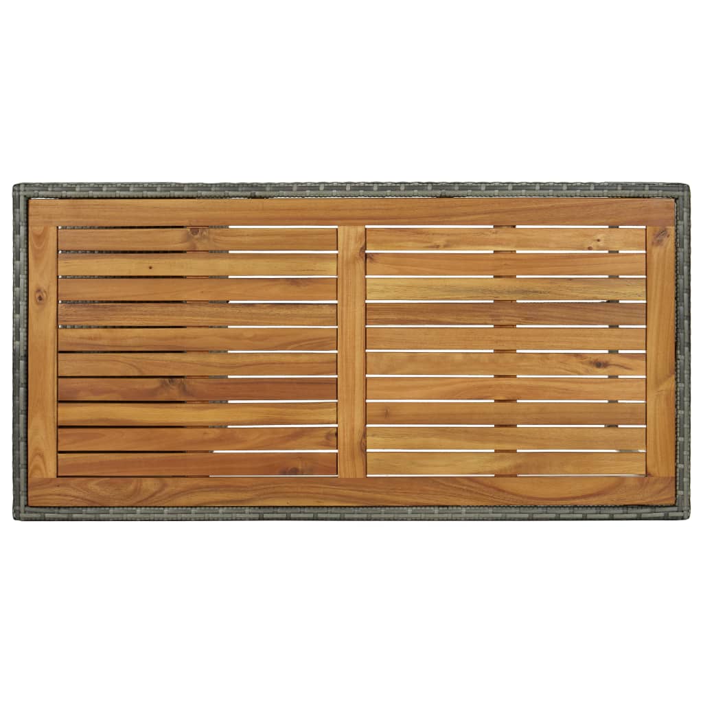 vidaXL Σετ Επίπλων Μπαρ Κήπου 5 τεμ. Γκρι Συνθετικό Ρατάν με Μαξιλάρια