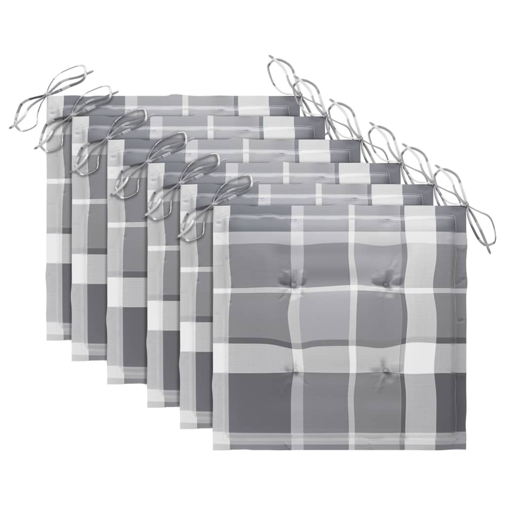 vidaXL Καρέκλες Κήπου Πτυσσόμενες 6 τεμ. από Ξύλο Ακακίας με Μαξιλάρια