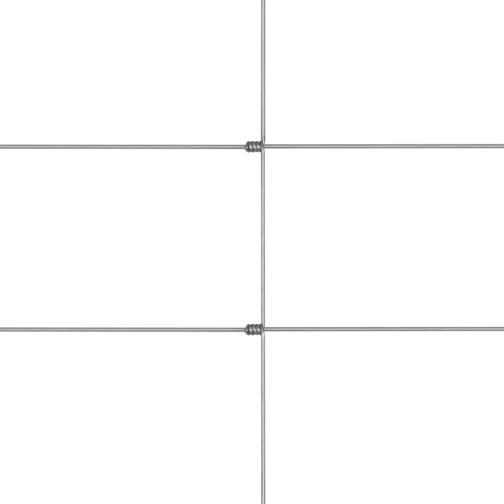 vidaXL Συρματόπλεγμα Περίφραξης Ασημί 50 x 1,25 μ. από Γαλβαν. Ατσάλι