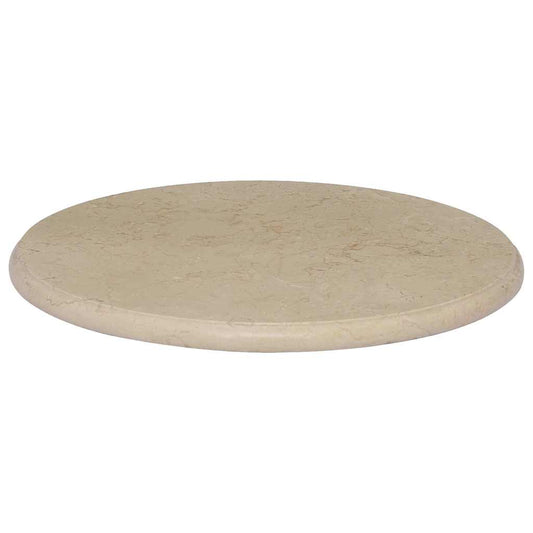 vidaXL Επιφάνεια Τραπεζιού Κρεμ Ø50 x 2,5 cm Μαρμάρινη