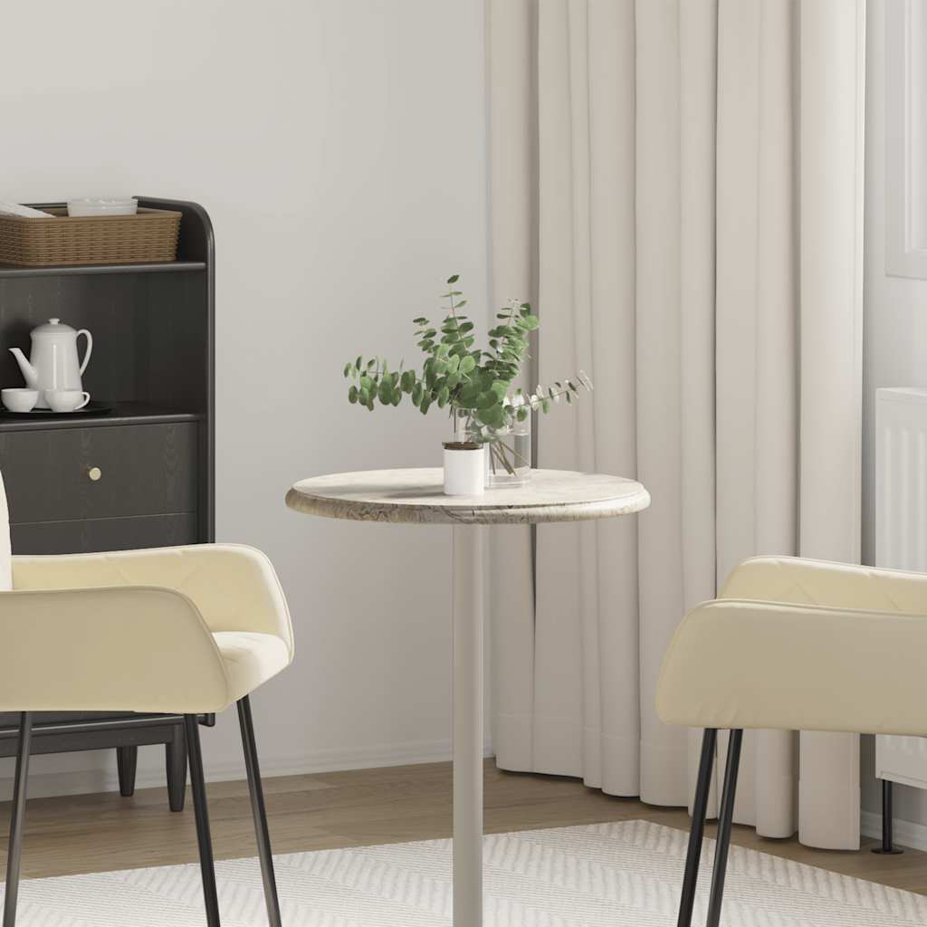 vidaXL Επιφάνεια Τραπεζιού Γκρι Ø50 x 2,5 εκ. Μαρμάρινη