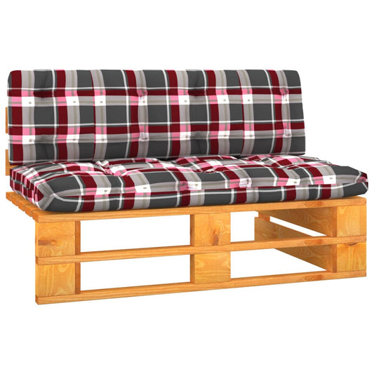 vidaXL Καναπές Κήπου Μεσαίος από Παλέτες Μελί Εμποτισμένο Ξύλο Πεύκου