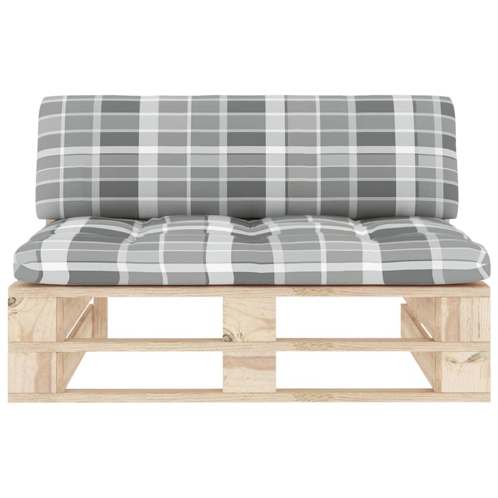 vidaXL Καναπές Κήπου Μεσαίος από Παλέτες Εμποτισμένο Ξύλο Πεύκου