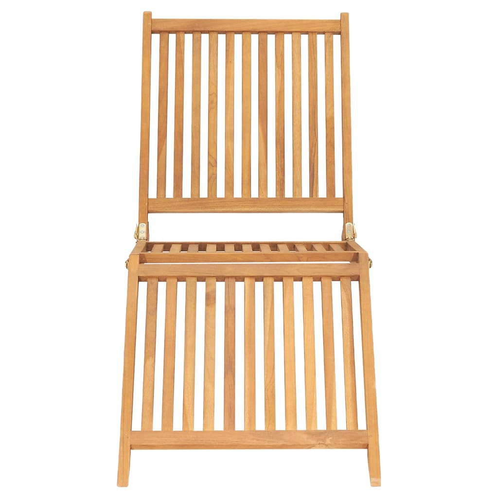 vidaXL Ξαπλώστρα από Μασίφ Ξύλο Teak