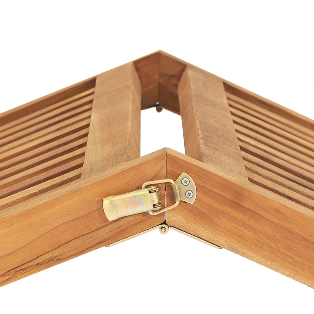 vidaXL Ξαπλώστρα από Μασίφ Ξύλο Teak