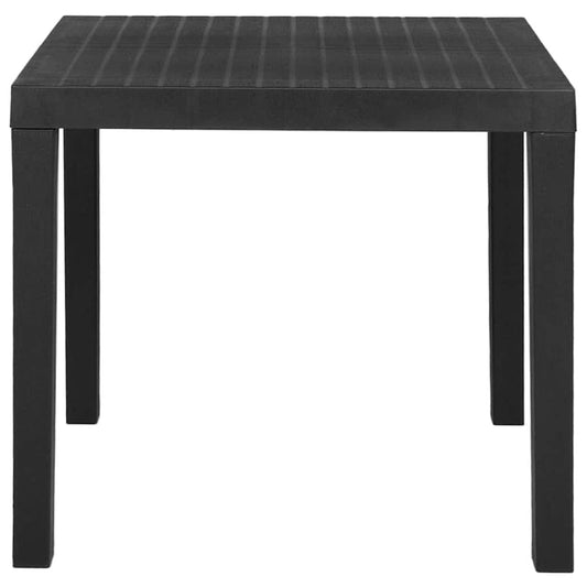 vidaXL Τραπέζι Κήπου Γκρι 79 x 65 x 72 εκ. Πλαστικό