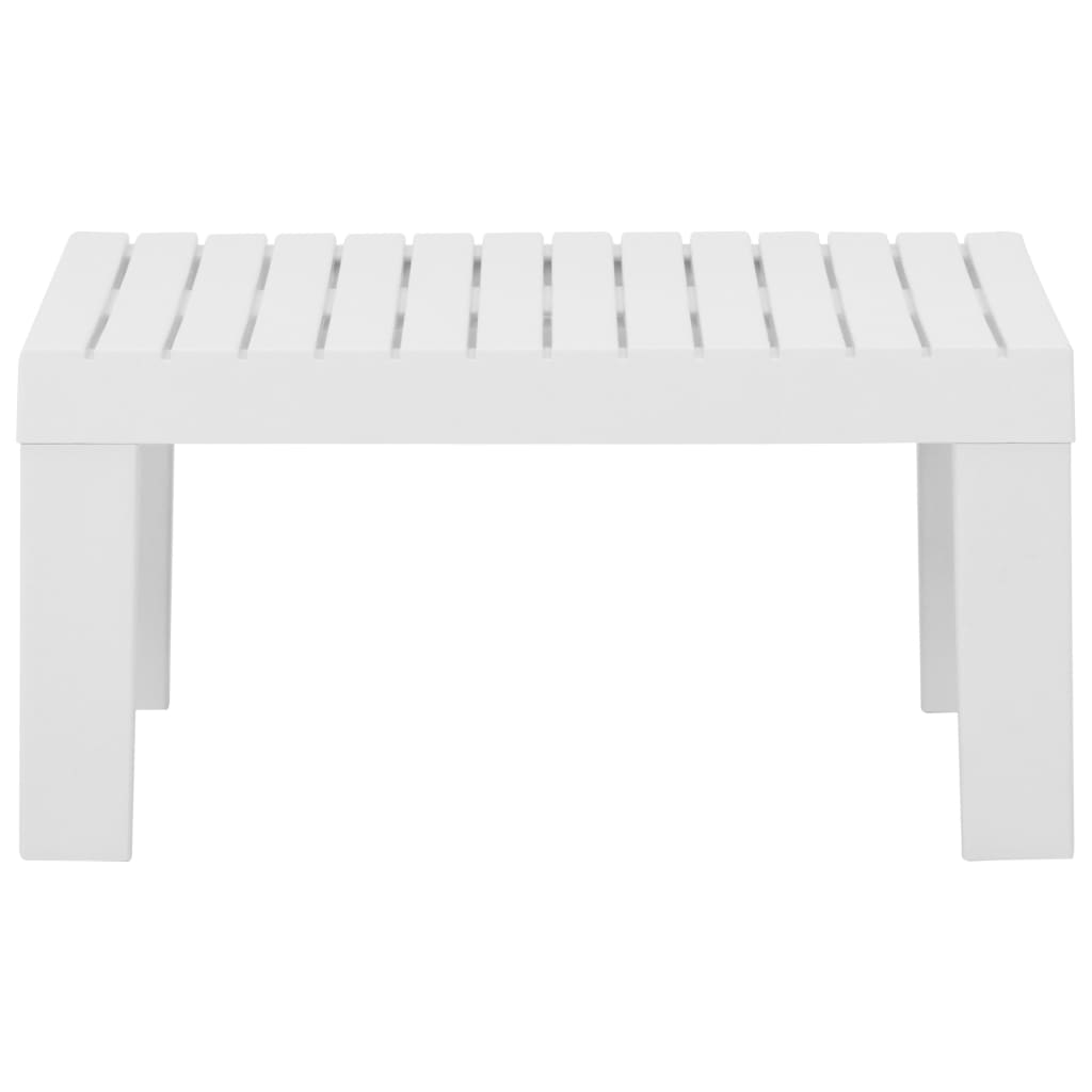 vidaXL Τραπεζάκι Σαλονιού Κήπου Λευκό Πλαστικό