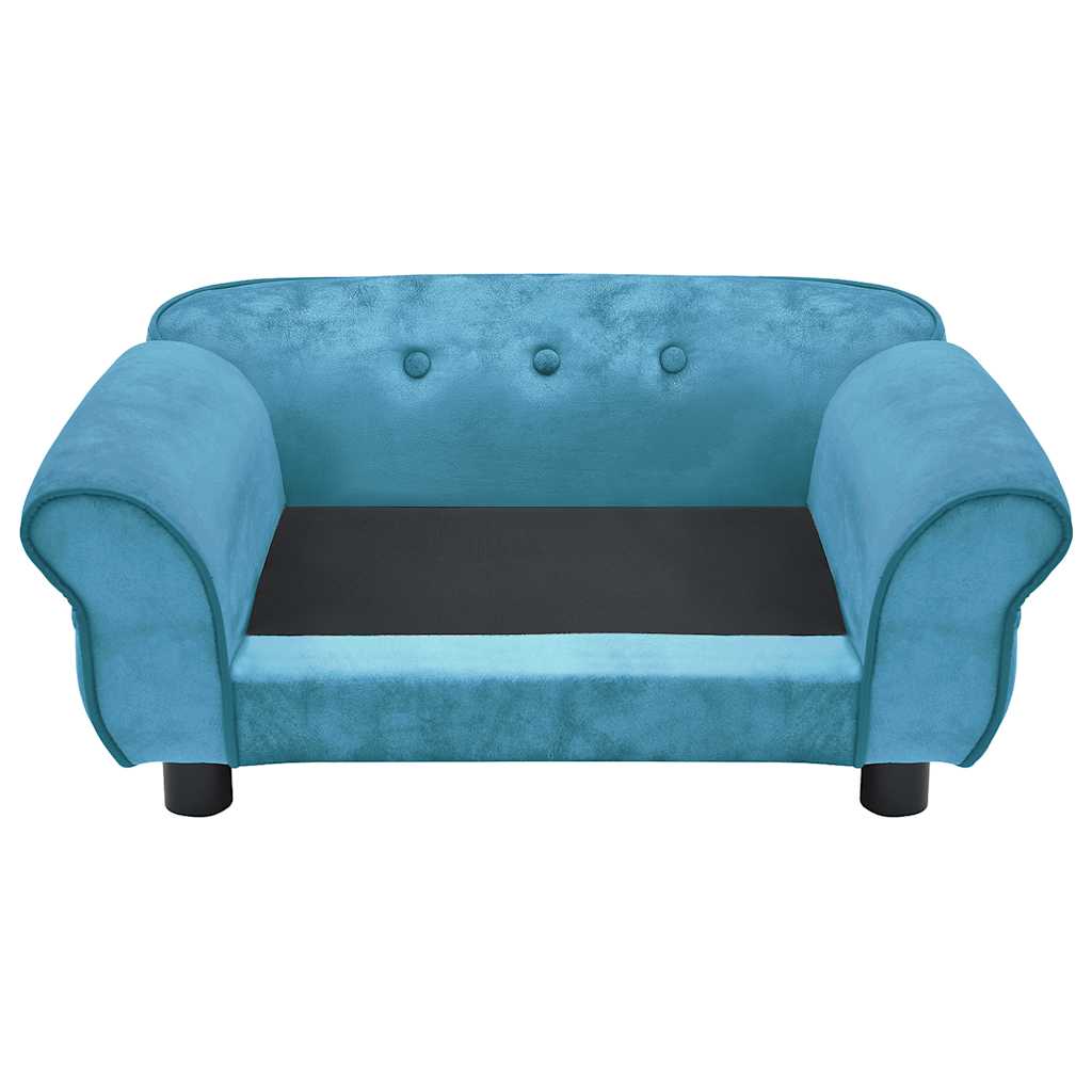 vidaXL Καναπές - Κρεβάτι Σκύλου Τιρκουάζ 72 x 45 x 30 εκ. Βελουτέ