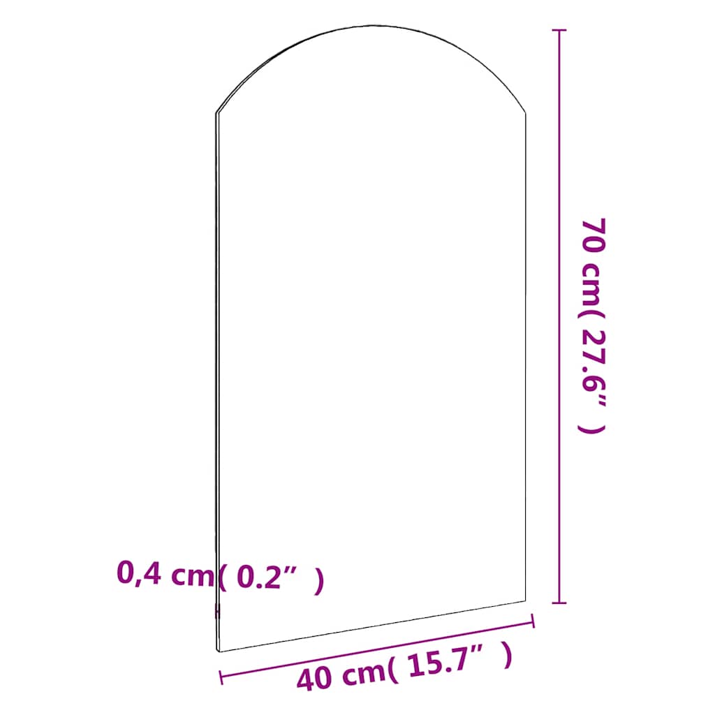 vidaXL Καθρέφτης 70 x 40 εκ. Γυάλινος