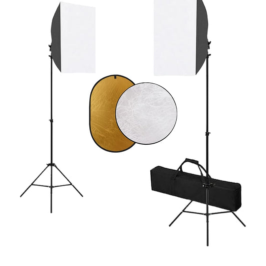 vidaXL Κιτ Φωτογραφικού Στούντιο με Φώτα Softbox & Ανακλαστήρα