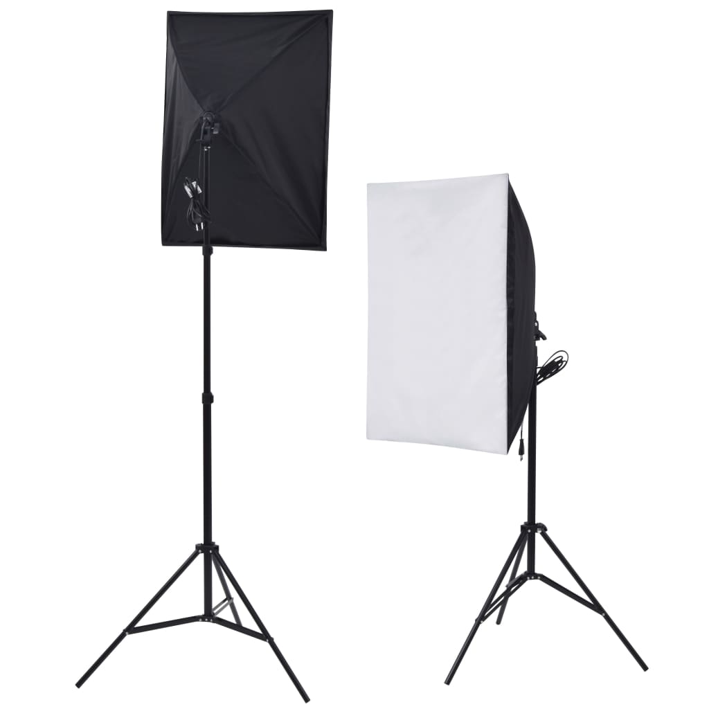 vidaXL Κιτ Φωτογραφικού Στούντιο με Softbox,Ομπρέλες,Φόντο&Ανακλαστήρα