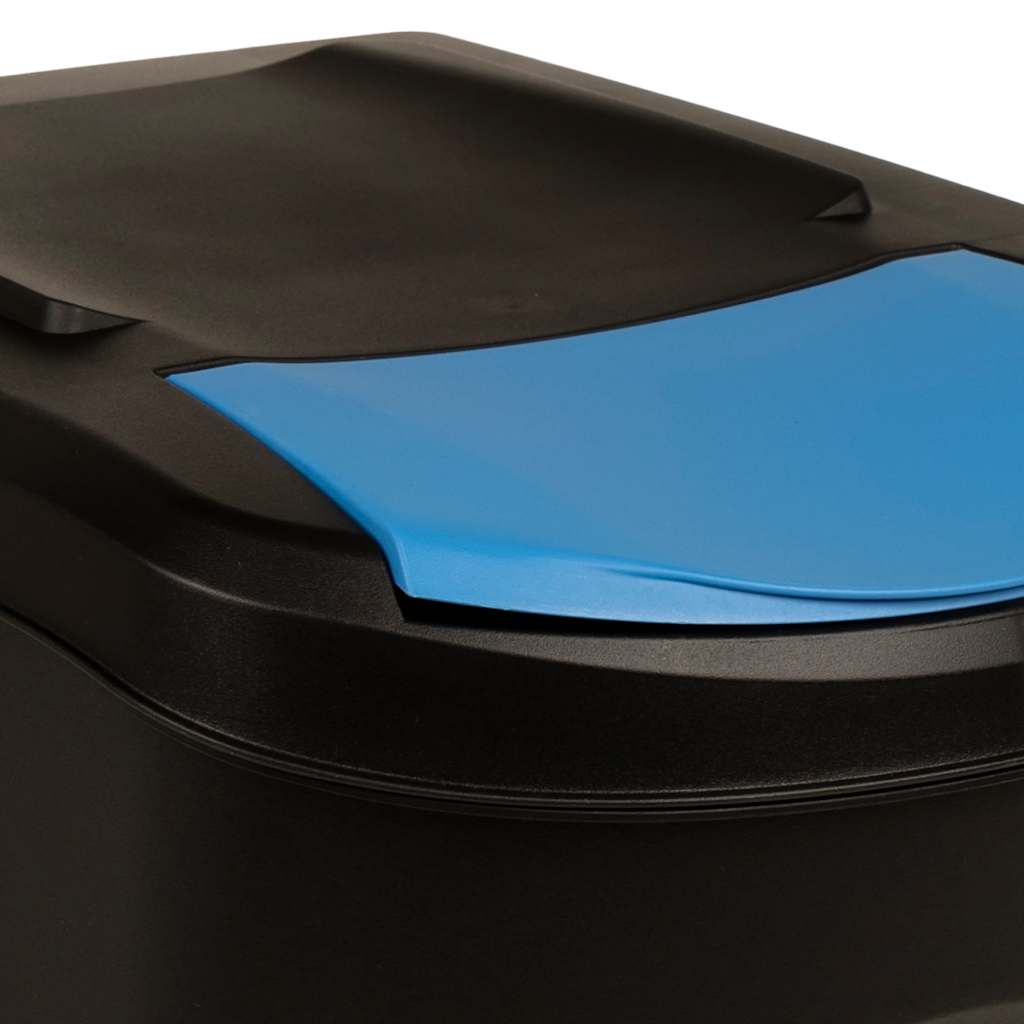 vidaXL Κάδοι Απορριμμάτων Στοιβαζόμενοι 3 τεμ. Ανθρακί 75 L