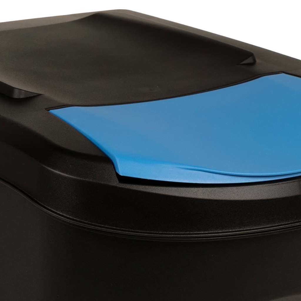 vidaXL Κάδοι Απορριμμάτων Στοιβαζόμενοι 4 τεμ. Ανθρακί 100 L