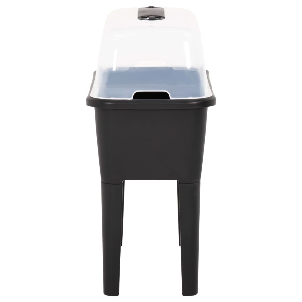 vidaXL Ζαρντινιέρα Υπερυψωμένη 77 x 38,7 x 82 εκ. από Πολυπροπυλένιο