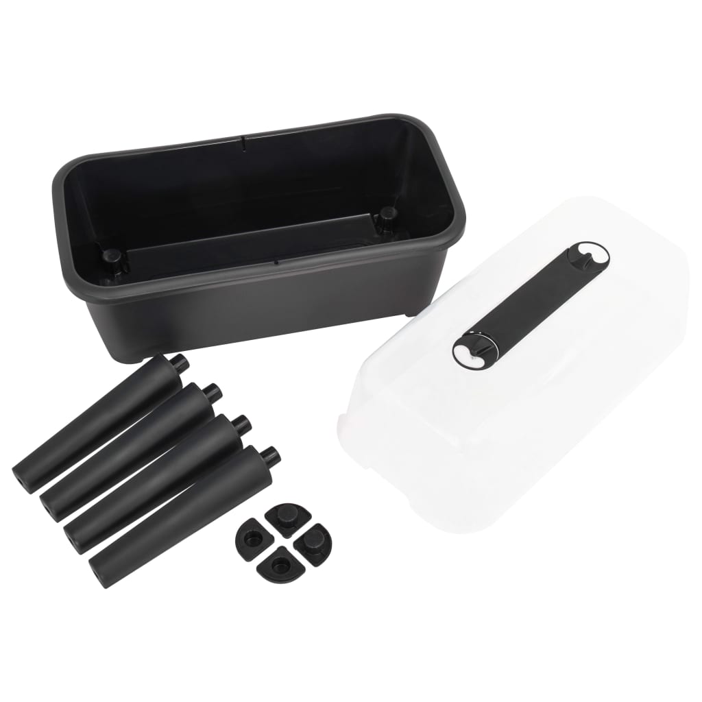 vidaXL Ζαρντινιέρα Υπερυψωμένη 77 x 38,7 x 82 εκ. από Πολυπροπυλένιο