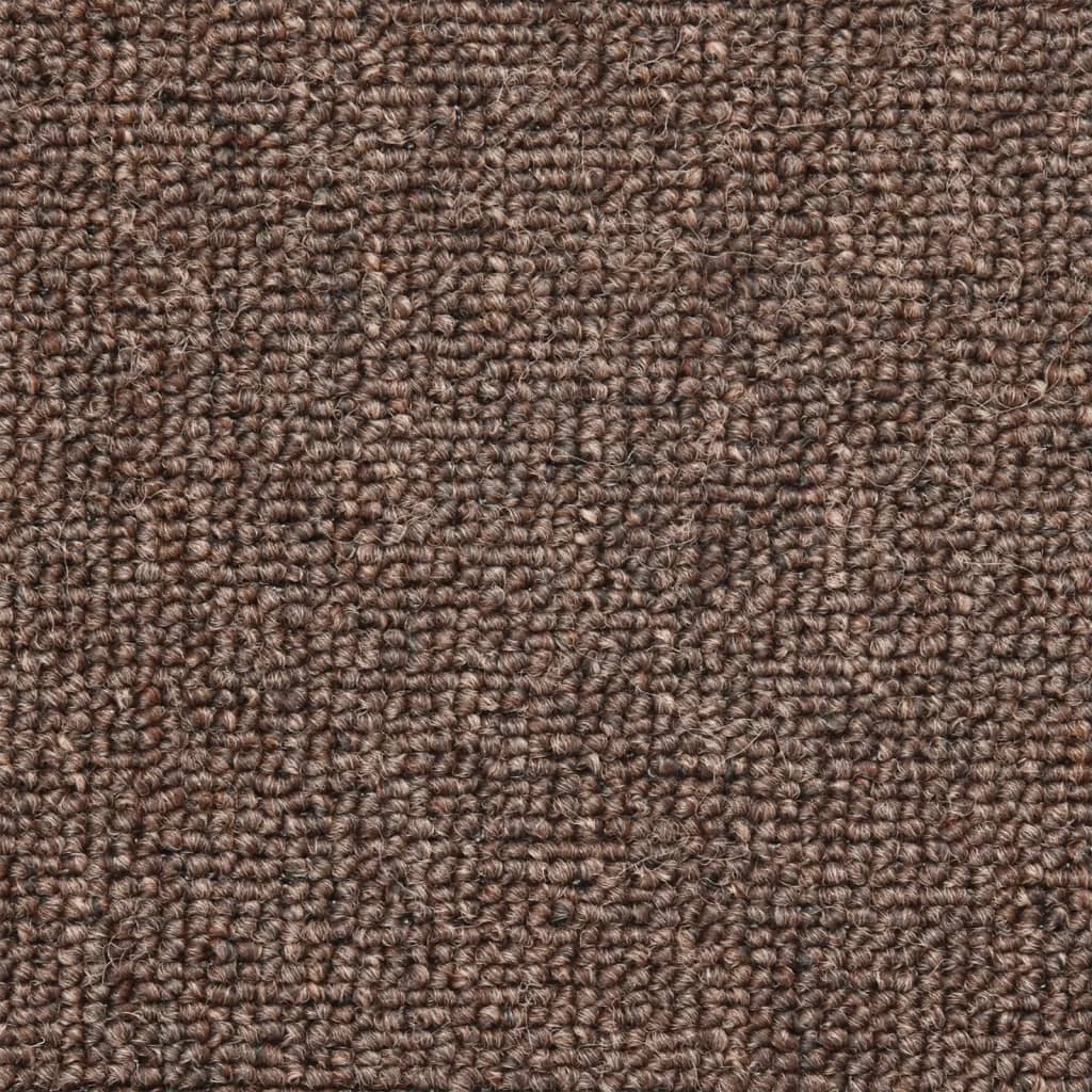 vidaXL Πατάκια Σκαλοπάτια 10 τεμ. Χρώμα Καφέ Καφέ Ημίκυκλα 56x17x3 εκ.