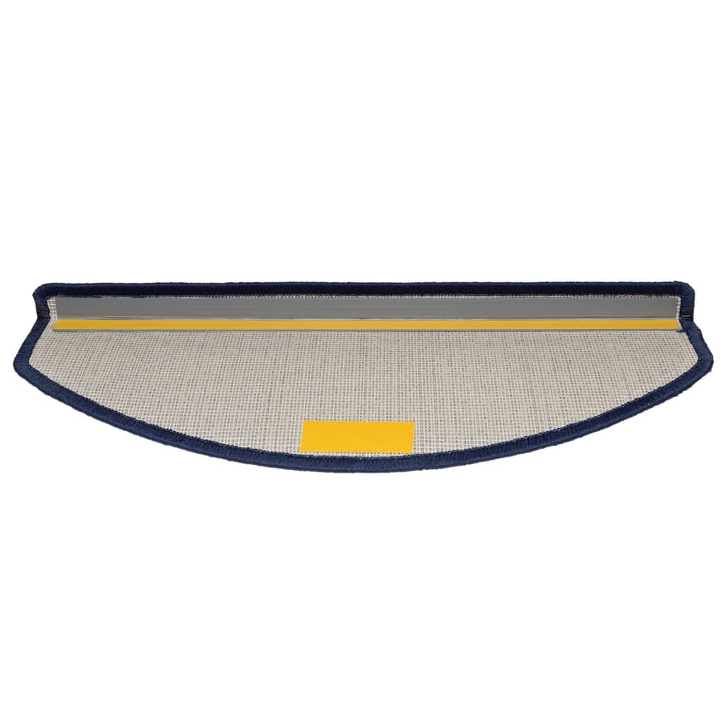 vidaXL Πατάκια Σκαλιών 10 τεμ. Μπλε Ημίστρογγυλά Μεγάλα 65x24x4 εκ.