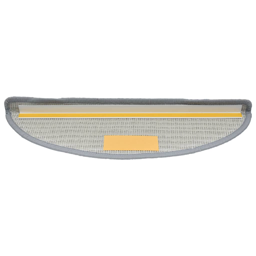 vidaXL Πατάκια Σκάλας 10 τεμ. Γκρι 56 x 17 x 3 εκ.