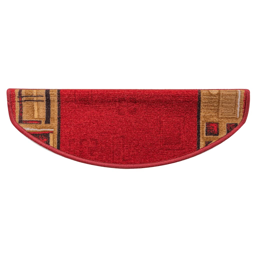 vidaXL Πατάκια Σκάλας Αυτοκόλλητα 5 τεμ. Κόκκινα 65x21x4 εκ.