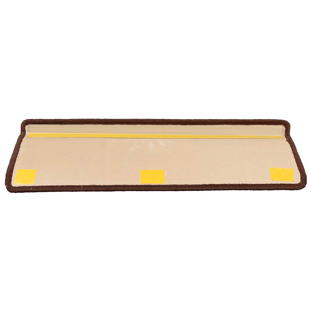 vidaXL Πατάκια Σκάλας Αυτοκόλλητα 5 τεμ. Καφέ 65x21x4 εκ.