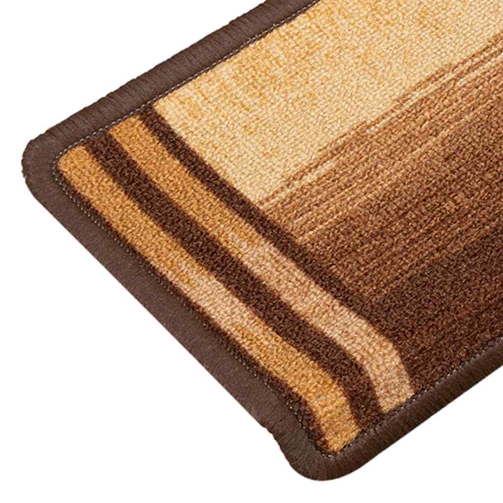 vidaXL Πατάκια Σκάλας Αυτοκόλλητα 5 τεμ. Καφέ 65x21x4 εκ.